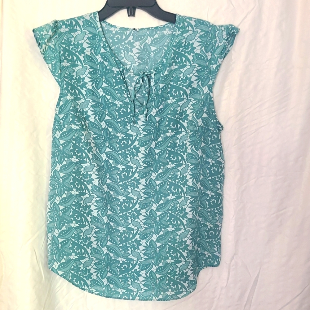 EUC Tracy Reese flutter sleeve blouse